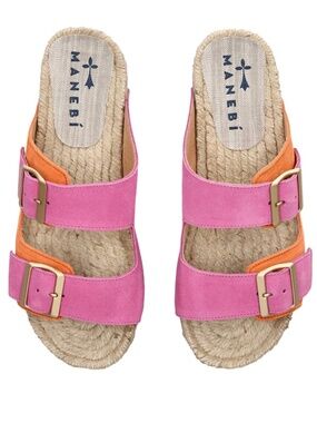 MANEBI Suede Venice Sandals